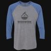 Unisex Triblend Three-Quarter Raglan T-Shirt Thumbnail