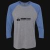 Unisex Triblend Three-Quarter Raglan T-Shirt Thumbnail