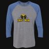 Unisex Triblend Three-Quarter Raglan T-Shirt Thumbnail