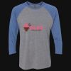 Unisex Triblend Three-Quarter Raglan T-Shirt Thumbnail