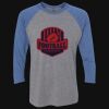Unisex Triblend Three-Quarter Raglan T-Shirt Thumbnail