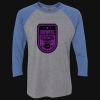 Unisex Triblend Three-Quarter Raglan T-Shirt Thumbnail