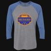 Unisex Triblend Three-Quarter Raglan T-Shirt Thumbnail