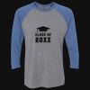 Unisex Triblend Three-Quarter Raglan T-Shirt Thumbnail