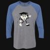 Unisex Triblend Three-Quarter Raglan T-Shirt Thumbnail