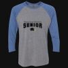 Unisex Triblend Three-Quarter Raglan T-Shirt Thumbnail