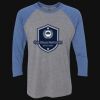 Unisex Triblend Three-Quarter Raglan T-Shirt Thumbnail