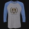 Unisex Triblend Three-Quarter Raglan T-Shirt Thumbnail