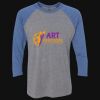 Unisex Triblend Three-Quarter Raglan T-Shirt Thumbnail