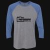 Unisex Triblend Three-Quarter Raglan T-Shirt Thumbnail