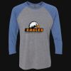Unisex Triblend Three-Quarter Raglan T-Shirt Thumbnail
