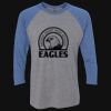 Unisex Triblend Three-Quarter Raglan T-Shirt Thumbnail