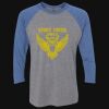 Unisex Triblend Three-Quarter Raglan T-Shirt Thumbnail
