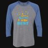 Unisex Triblend Three-Quarter Raglan T-Shirt Thumbnail