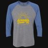 Unisex Triblend Three-Quarter Raglan T-Shirt Thumbnail