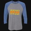 Unisex Triblend Three-Quarter Raglan T-Shirt Thumbnail