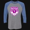 Unisex Triblend Three-Quarter Raglan T-Shirt Thumbnail