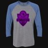 Unisex Triblend Three-Quarter Raglan T-Shirt Thumbnail