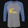 Unisex Triblend Three-Quarter Raglan T-Shirt Thumbnail