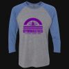 Unisex Triblend Three-Quarter Raglan T-Shirt Thumbnail