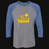 Unisex Triblend Three-Quarter Raglan T-Shirt Thumbnail