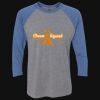 Unisex Triblend Three-Quarter Raglan T-Shirt Thumbnail