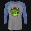 Unisex Triblend Three-Quarter Raglan T-Shirt Thumbnail