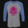 Unisex Triblend Three-Quarter Raglan T-Shirt Thumbnail