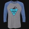 Unisex Triblend Three-Quarter Raglan T-Shirt Thumbnail