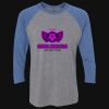 Unisex Triblend Three-Quarter Raglan T-Shirt Thumbnail