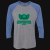 Unisex Triblend Three-Quarter Raglan T-Shirt Thumbnail