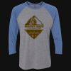 Unisex Triblend Three-Quarter Raglan T-Shirt Thumbnail