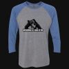 Unisex Triblend Three-Quarter Raglan T-Shirt Thumbnail