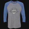 Unisex Triblend Three-Quarter Raglan T-Shirt Thumbnail