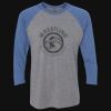 Unisex Triblend Three-Quarter Raglan T-Shirt Thumbnail