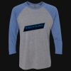 Unisex Triblend Three-Quarter Raglan T-Shirt Thumbnail