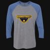 Unisex Triblend Three-Quarter Raglan T-Shirt Thumbnail