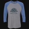 Unisex Triblend Three-Quarter Raglan T-Shirt Thumbnail