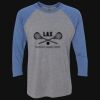 Unisex Triblend Three-Quarter Raglan T-Shirt Thumbnail