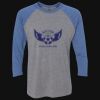 Unisex Triblend Three-Quarter Raglan T-Shirt Thumbnail