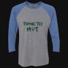 Unisex Triblend Three-Quarter Raglan T-Shirt Thumbnail