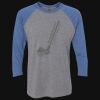 Unisex Triblend Three-Quarter Raglan T-Shirt Thumbnail