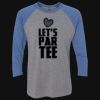 Unisex Triblend Three-Quarter Raglan T-Shirt Thumbnail