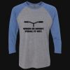 Unisex Triblend Three-Quarter Raglan T-Shirt Thumbnail