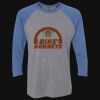 Unisex Triblend Three-Quarter Raglan T-Shirt Thumbnail