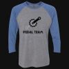 Unisex Triblend Three-Quarter Raglan T-Shirt Thumbnail