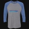 Unisex Triblend Three-Quarter Raglan T-Shirt Thumbnail