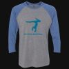Unisex Triblend Three-Quarter Raglan T-Shirt Thumbnail