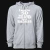 Icon Unisex Lightweight Loopback Terry Full-Zip Hooded Sweatshirt Thumbnail