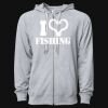 Icon Unisex Lightweight Loopback Terry Full-Zip Hooded Sweatshirt Thumbnail